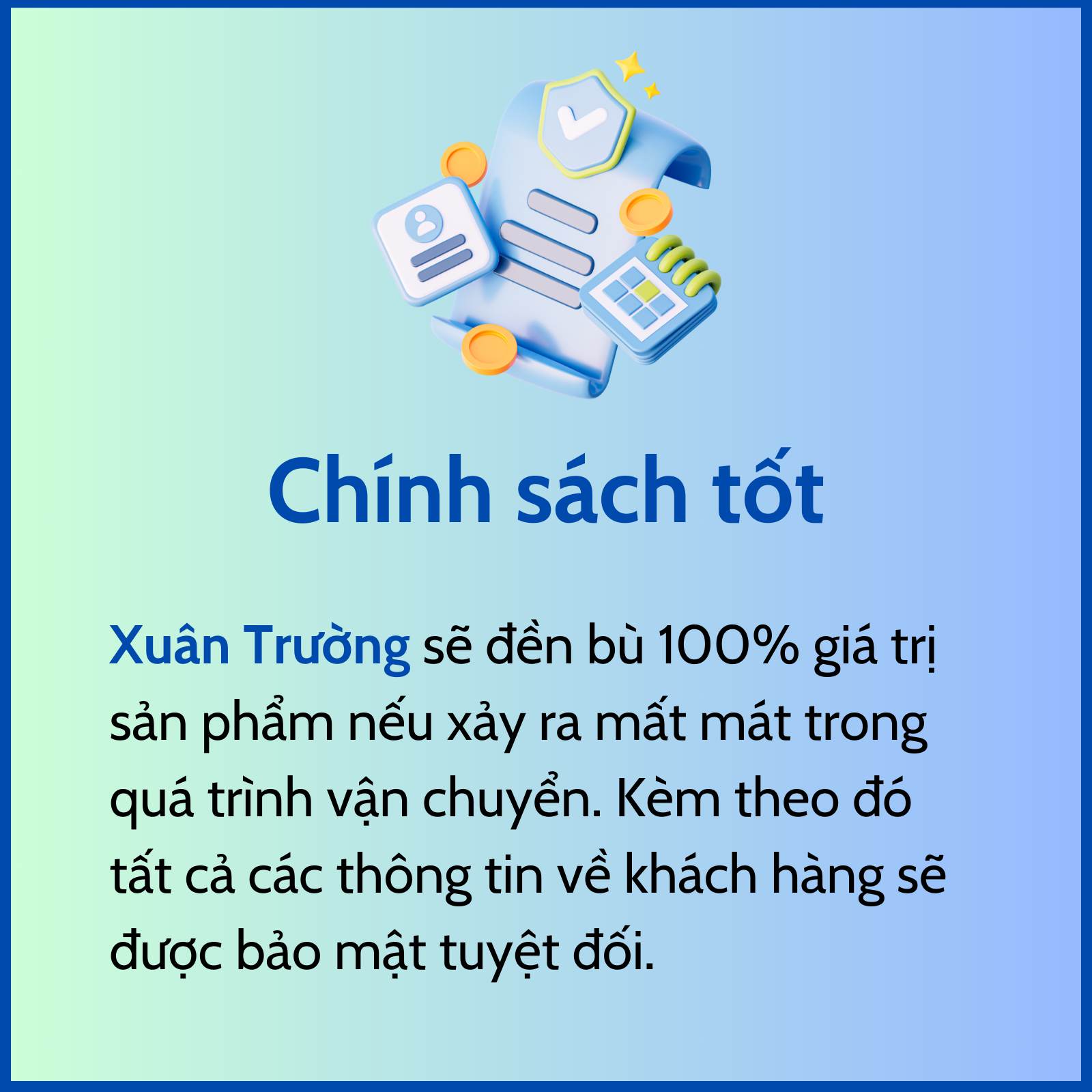 Chính sách vận chuyển hàng Trung Quốc tốt