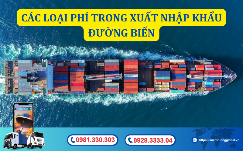 Các loại phí trong xuất nhập khẩu đường biển