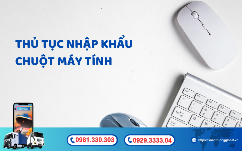 Thủ tục nhập khẩu chuột máy tính về Việt Nam mới nhất